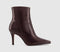 Womens OFFICE Alexis Heel Ankle Boots Burgundy Leather - OFFCUTS SHOES by OFFICE
