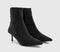 Womens OFFICE Amaze Embellished Kitten Heel Ankle Boots Black Embellished