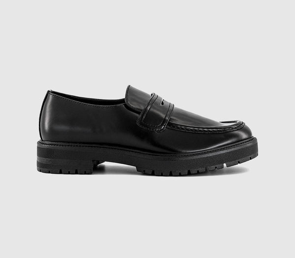 Mens OFFICE Chesil Chunky High Cut Loafers Black