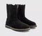 Womens BIRKENSTOCK Uppsala Zip Shearling Boots Black
