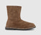 Womens BIRKENSTOCK Uppsala Zip Shearling Boots Dark Tea