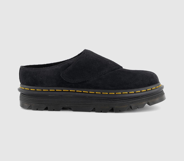 Mens Dr. Martens Zebzag Anywair Mules Black Suede