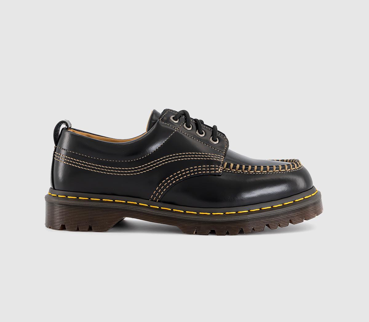 Mens Dr. Martens Lowell Shoes Black Analine