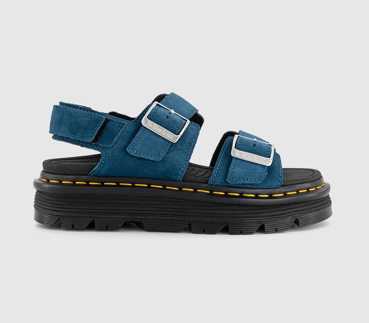 Womens Dr. Martens Zebzag Sandals Neptune Blue