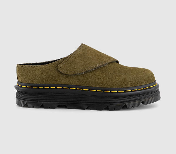 Womens Dr. Martens Zebzag Anywair Mule Olive