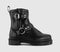 Womens Dr. Martens Anistone Harness Ankle Boots Black Orleans - OFFCUTS SHOES by OFFICE