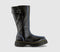 Womens Dr. Martens Buzz Hi Boots Black Milled Gloss