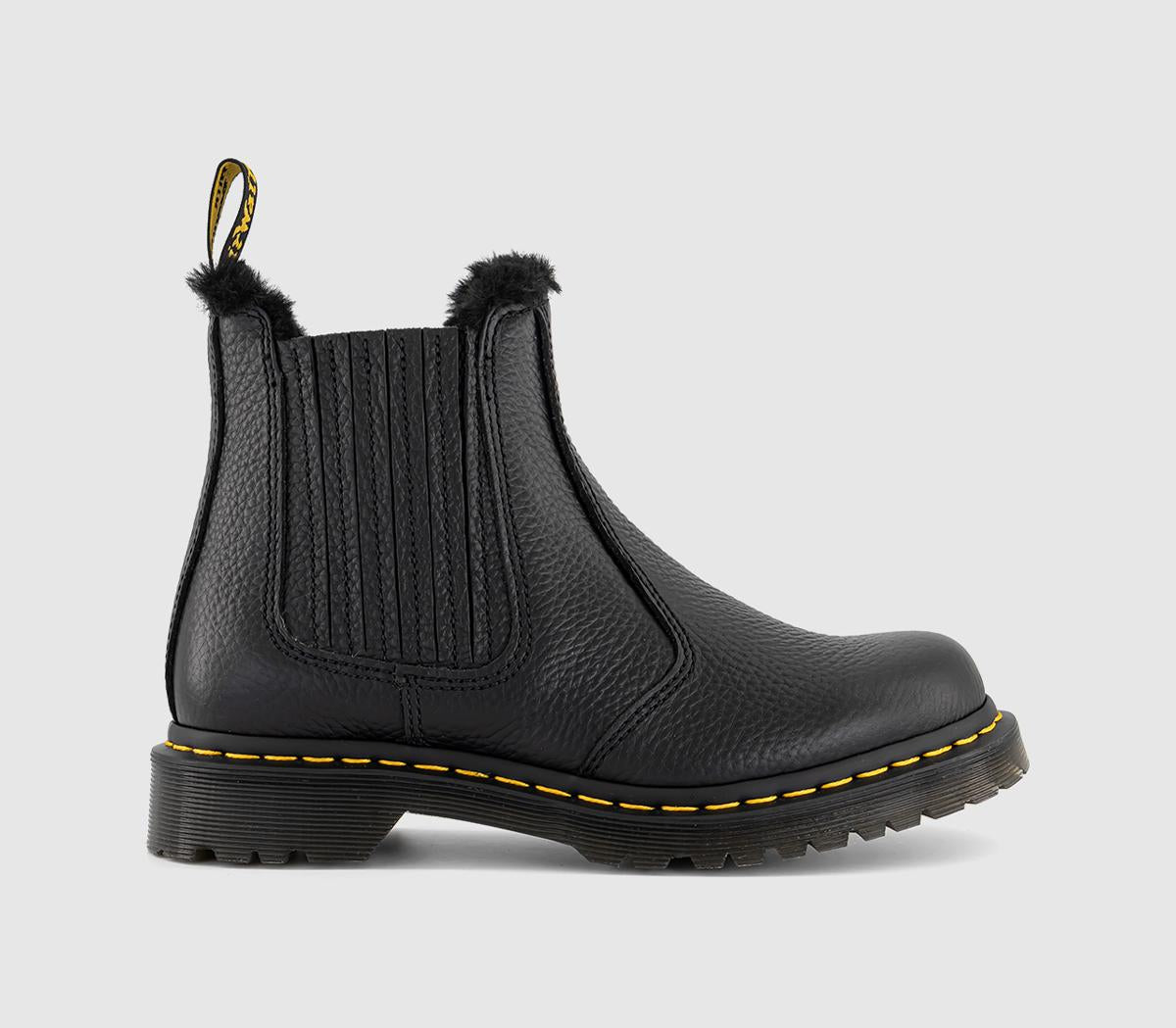Womens Dr. Martens 2976 Leonore Il Boots Black Milled Nappa