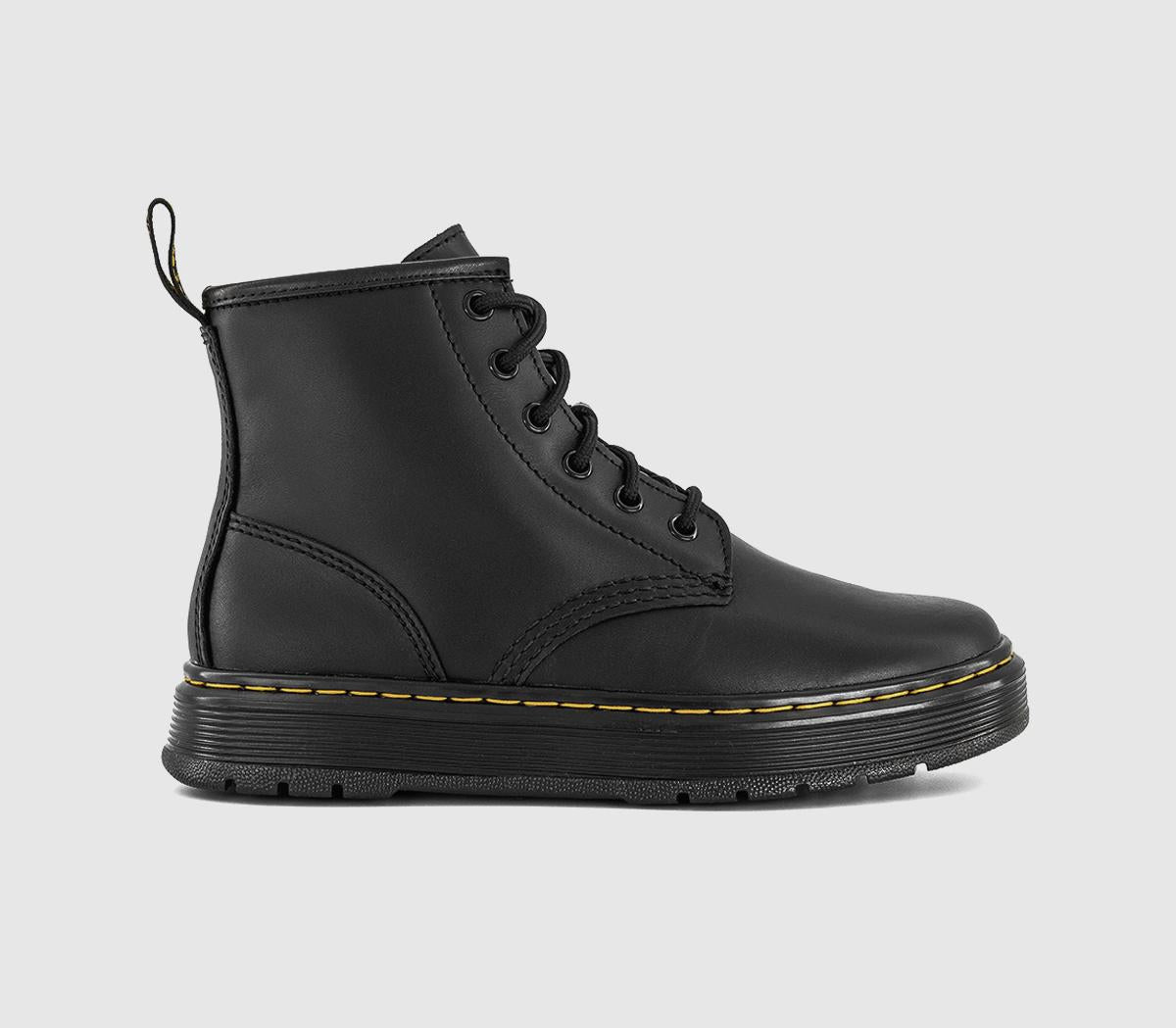 Womens Dr. Martens Brookline Chukka 6 Eye Boots Black Lusso