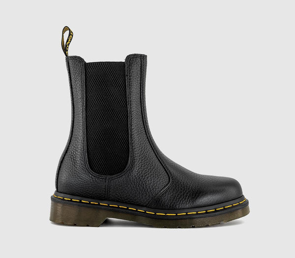 Womens Dr. Martens 2976 Hi Chelsea Boots Black Milled Nappa