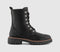 Womens EARTHADDICT Aster Hiker Lace Up Boot Black