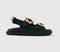 Womens ALOHAS Daria Sandal Black Leather