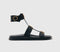 Womens ALOHAS Clarissa Sandal Black Leather