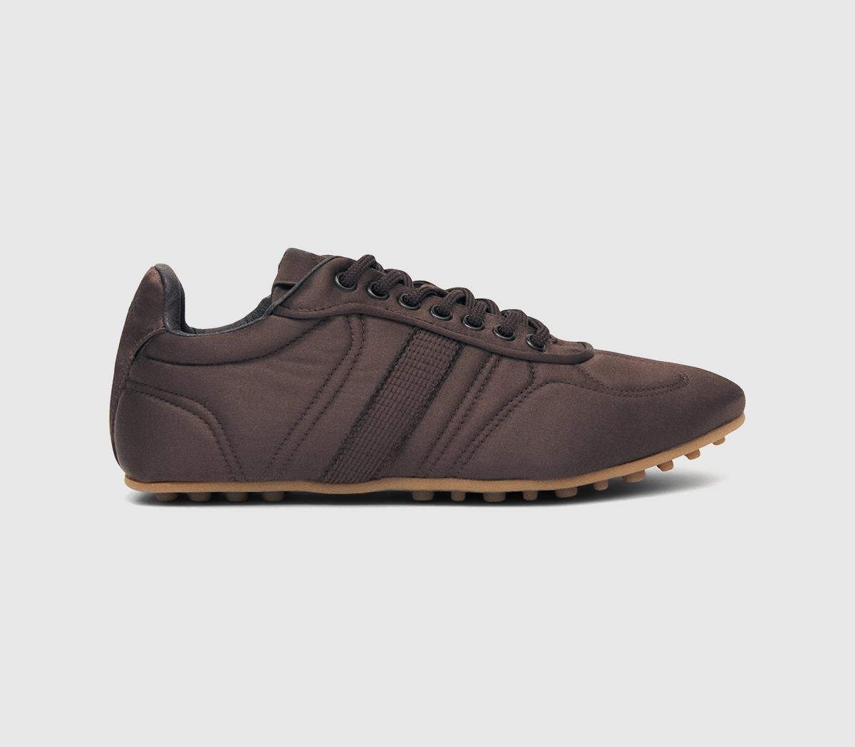 Womens ALOHAS Tb.69 Rife Sneakers Brown Satin