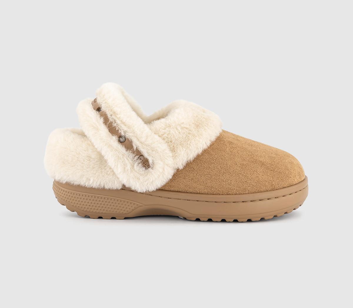 Womens Crocs Classic Unfurgettable Suede Clog Sepia - OFFCUTS SHOES by OFFICE