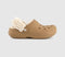 Womens Crocs Classic Fleece Lined Clogs Sepia - OFFCUTS SHOES by OFFICE