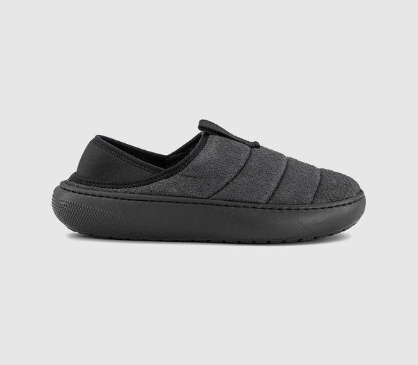 Mens Crocs Classic Sueded Moc Slippers Black