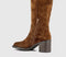 Womens Vagabond Shoemakers Meryl Knee High Boots Cocoa Suede