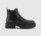 Womens Steve Madden Glennis Chelsea Boots Black Leather
