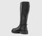 Womens Steve Madden Galina Knee High Boots Black Leather
