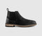 Mens OFFICE Bernard Nubuck Chelsea Boots Black Nubuck
