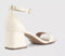 Womens OFFICE Makaya Two Part Block Heel Sandals Off White