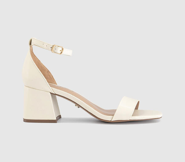 Womens OFFICE Makaya Two Part Block Heel Sandals Off White