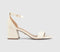 Womens OFFICE Makaya Two Part Block Heel Sandals Off White