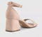 Womens OFFICE Makaya Two Part Block Heel Sandals Blush