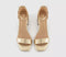 Womens OFFICE Makaya Two Part Block Heel Sandals Gold