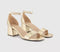 Womens OFFICE Makaya Two Part Block Heel Sandals Gold