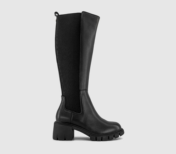 Womens OFFICE Kiara Platform Knee Boots Black
