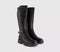 Womens OFFICE Kaia Buckle Detail Riding Boots Black