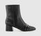 Womens OFFICE Aris Block Heel Buckle Detail Boots Black