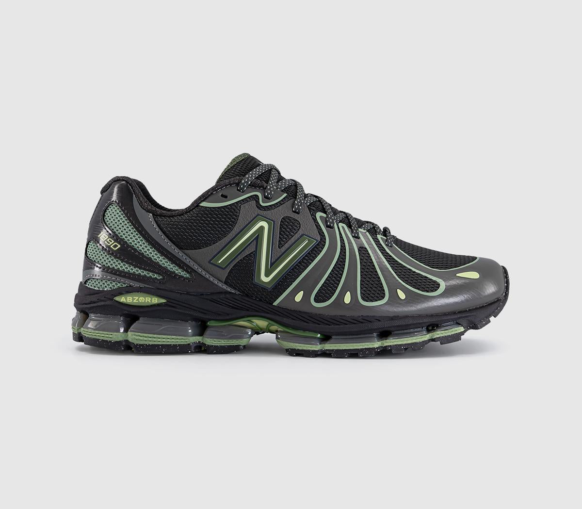 New Balance Abzorb 1890 Trainers Faded Black Utility Green