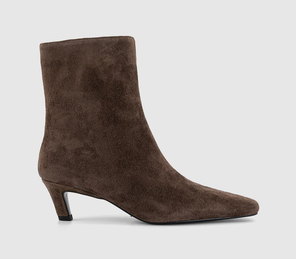 Womens Tony Bianco Estelle Ankle Boots Espresso Suede