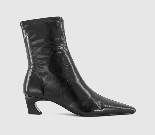 Womens Tony Bianco Margot Ankle Boots Black Crinkle