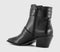 Womens OFFICE Axis Buckle Heeled Ankle Boots Black