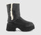 Womens UGG Esmee Leather Boots Black Leather