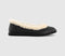 Womens UGG Zora Leather Ballet Flats Black UK Size 6