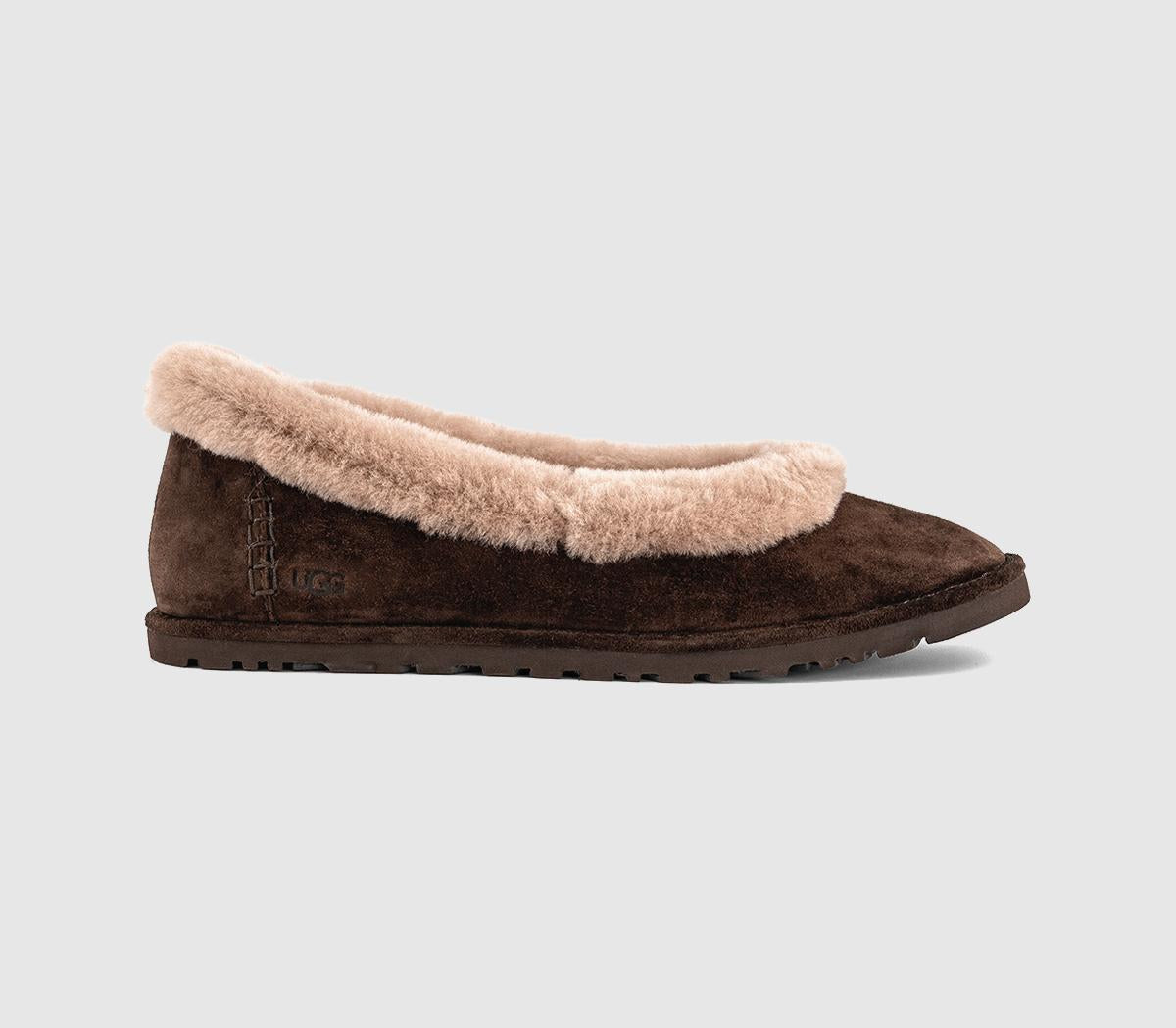 Womens UGG Zora Ballet Flat Dusted Cocoa UK Size 5
