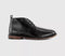 Mens OFFICE Barnaby Smart Chukka Boots Black Leather - OFFCUTS SHOES by OFFICE