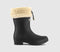 Womens Barbour Mowbray Mid Shearling Welly Boots Black