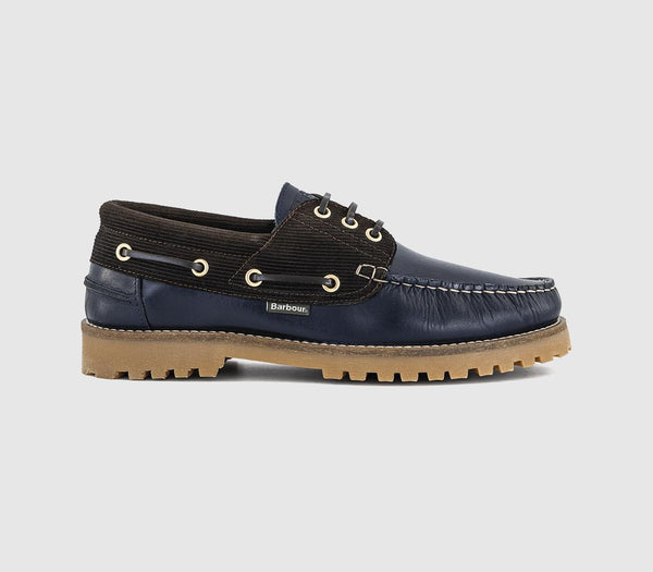 Mens Barbour Deck Men's Boat Shoes Navy