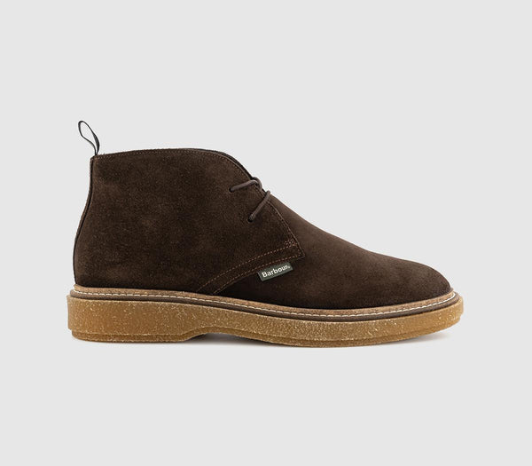 Mens Barbour Blaine Chukka Boots Chocolate Suede