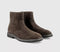 Mens OFFICE Baxter High Leg Zip Boots Brown Suede
