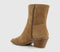Womens OFFICE Atlanta Western Ankle Boots Tan Suede