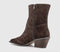 Womens OFFICE Atlanta Western Ankle Boots Brown Suede