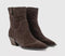 Womens OFFICE Atlanta Western Ankle Boots Brown Suede