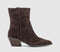 Womens OFFICE Atlanta Western Ankle Boots Brown Suede